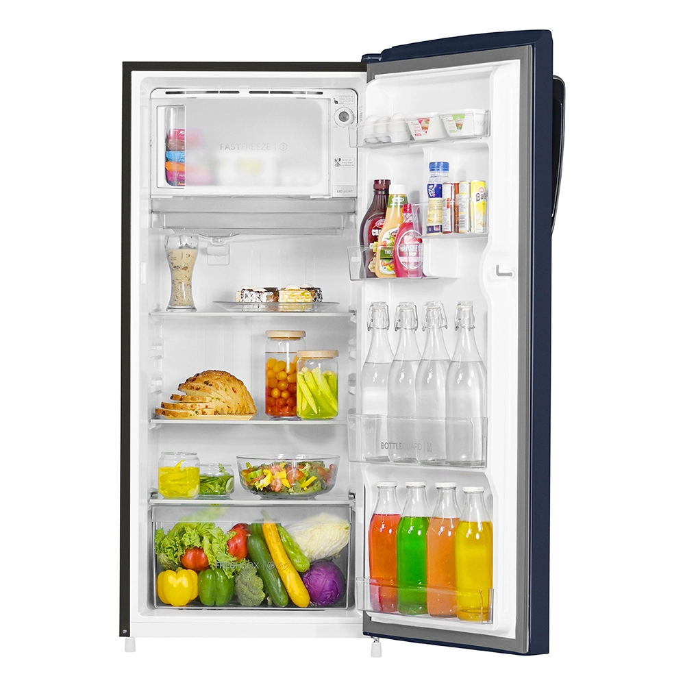 Haier 205L 2 Star Direct Cool Single Door Refrigerator with Toughened Glass Shelf HRD-2262BGK-N